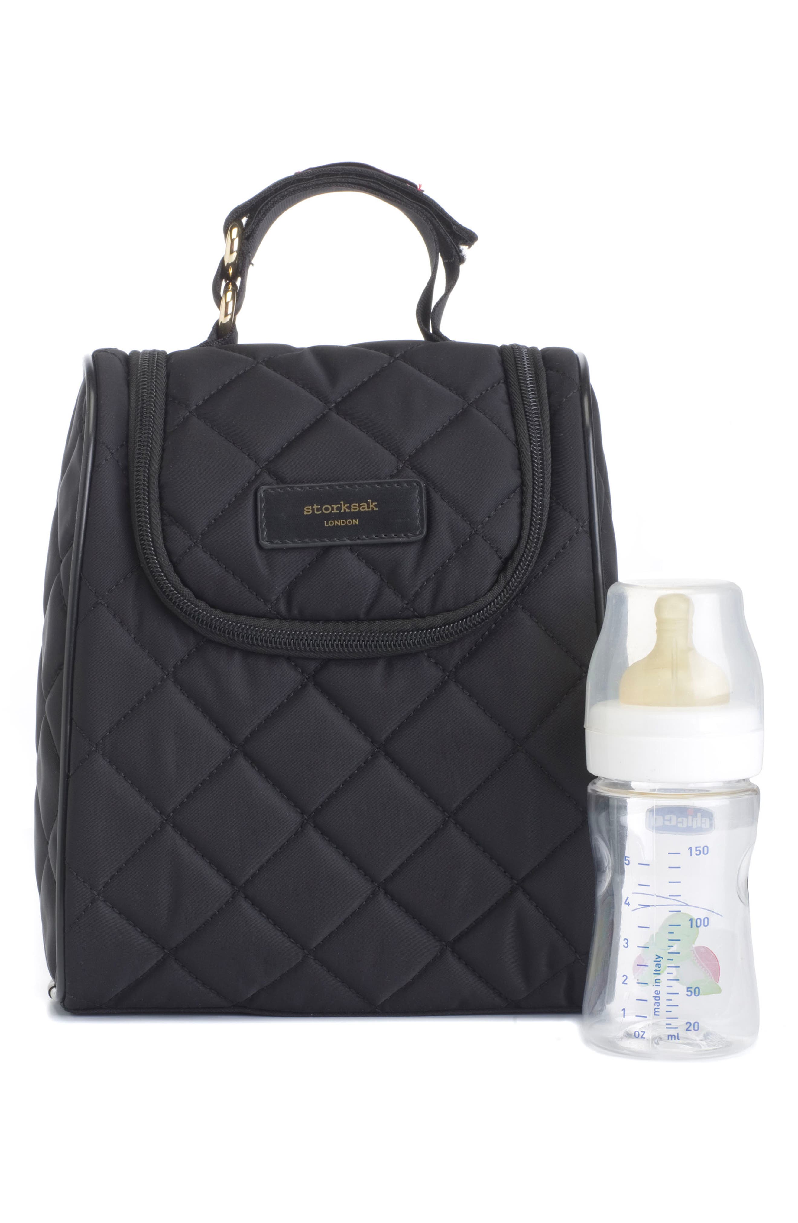 Storksak Stevie Water Resistant Quilted Diaper Bag, Alternate, color, 