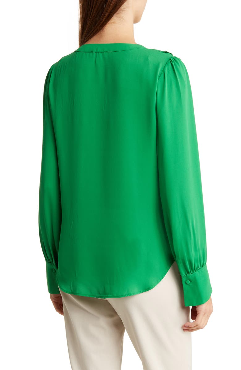 T Tahari Ruffle Long Sleeve Button-Up Shirt, Alternate, color, 