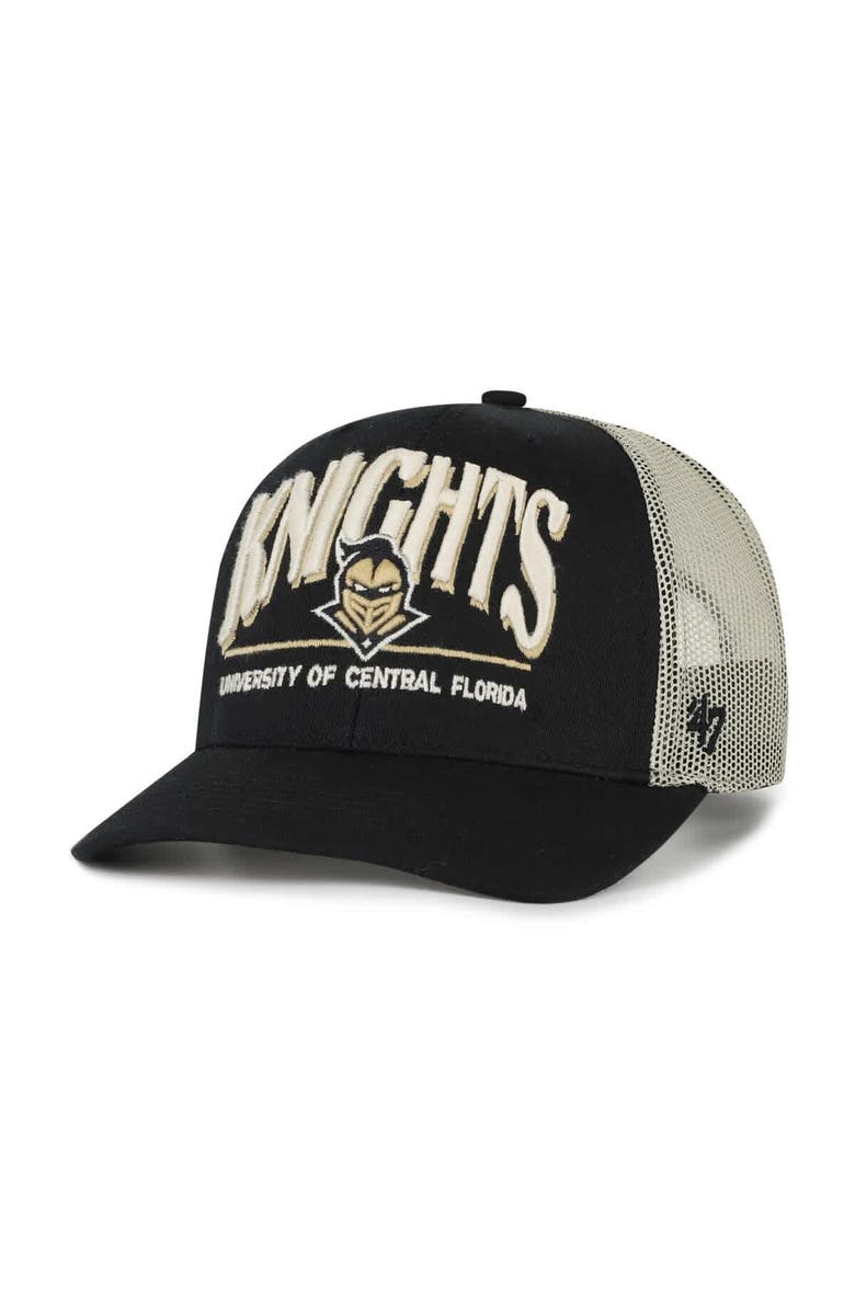 '47 Men's '47 Black UCF Knights Arid Adjustable Trucker Hat, Main, color, Black