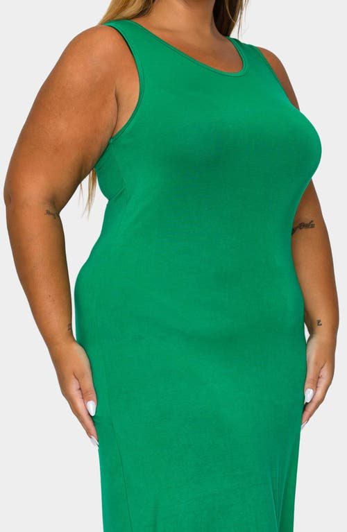 L I V D Mellie Sleeveless Jersey Maxi Dress In Green