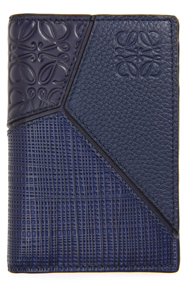 Loewe Puzzle Bifold Leather Wallet, Main, color, 