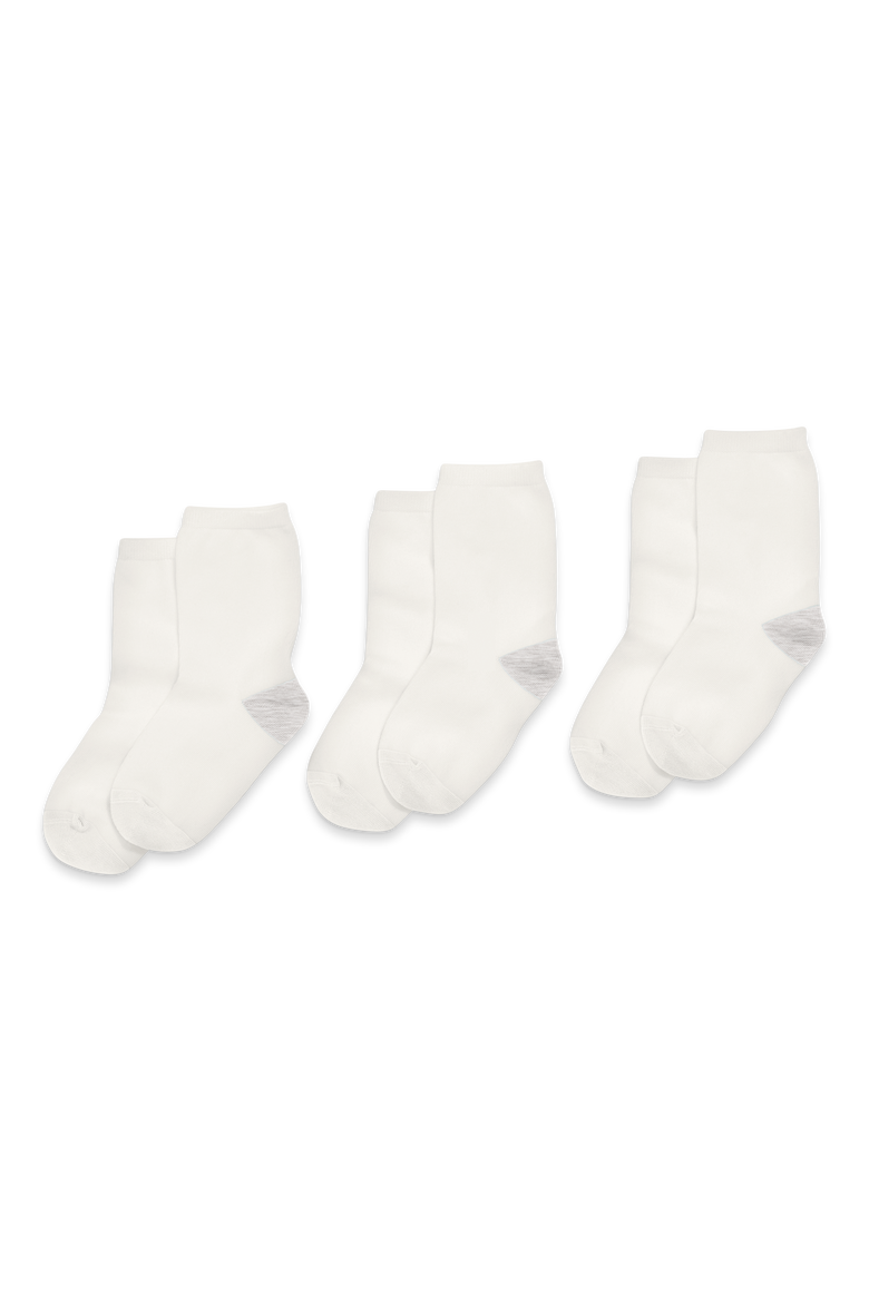 Kids Crew Sock 3-Pack, Alternate, color, White