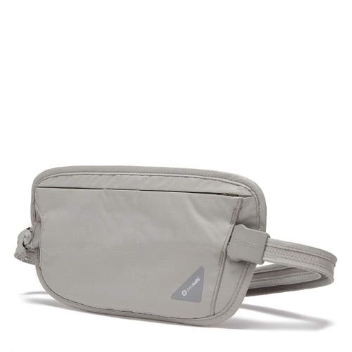 Pacsafe Coversafe X100 Anti-theft Rfid Blocking Waist Wallet Neutral Grey In Gray