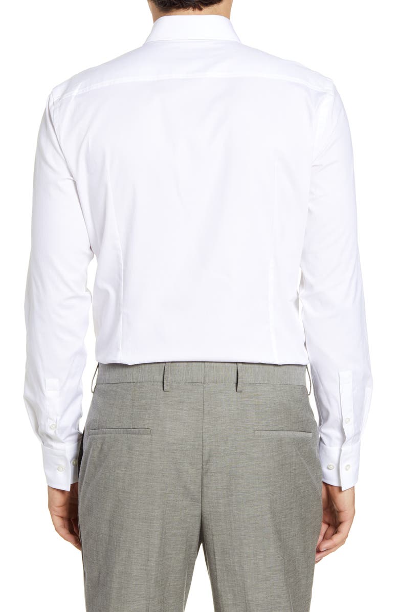 BOSS Slim Fit Solid Stretch Cotton Dress Shirt, Alternate, color,
