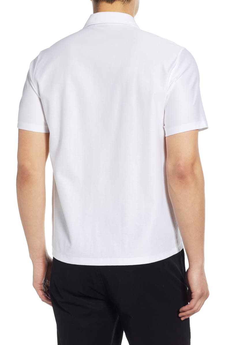 Theory Isak Short Sleeve Button Up Knit Shirt, Alternate, color, 