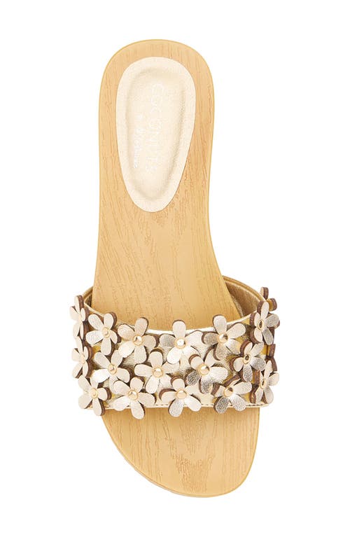 Coconuts By Matisse Chelsea Slide Sandal In Gold