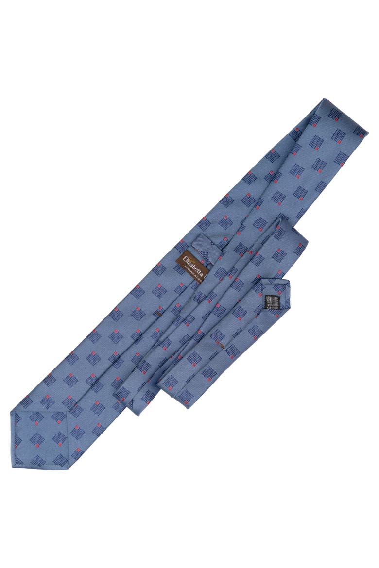 Siena - Silk Jacquard Tie for Men, Alternate, color, French Blue
