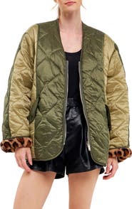 English Factory Oversize Quilted Ripstop Jacket