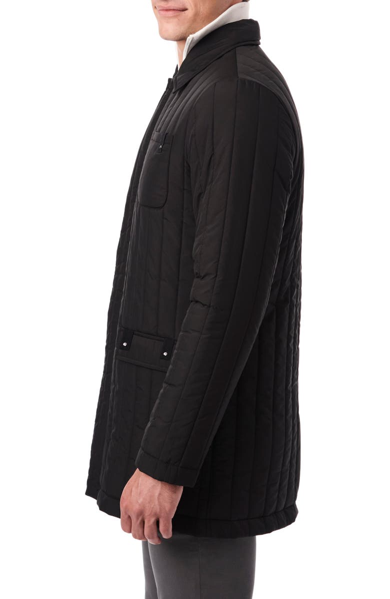 Bernardo Quilted Jacket, Alternate, color, Black