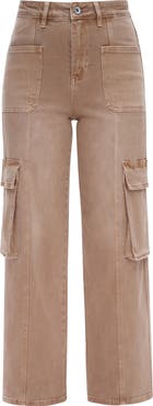 Bayeas High Waist Wide Leg Cargo Jeans