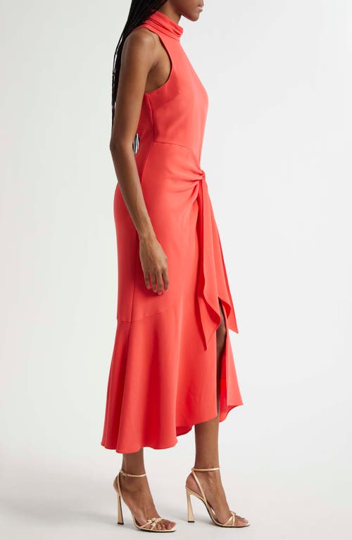 CINQ À SEPT CINQ À SEPT RORI SLEEVELESS HIGH-LOW CREPE DRESS