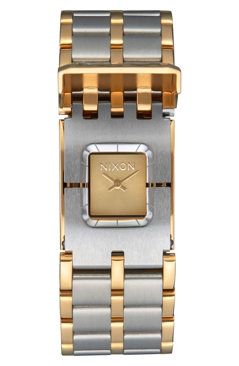 Nixon Confidante Bracelet Watch, 23mm, Main, color, Silver/ Gold