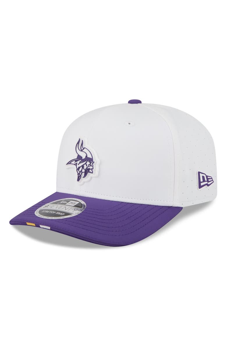 New Era Men's New Era  White/Purple Minnesota Vikings 2025 NFL Training Camp 9SEVENTY Adjustable Hat, Main, color, 