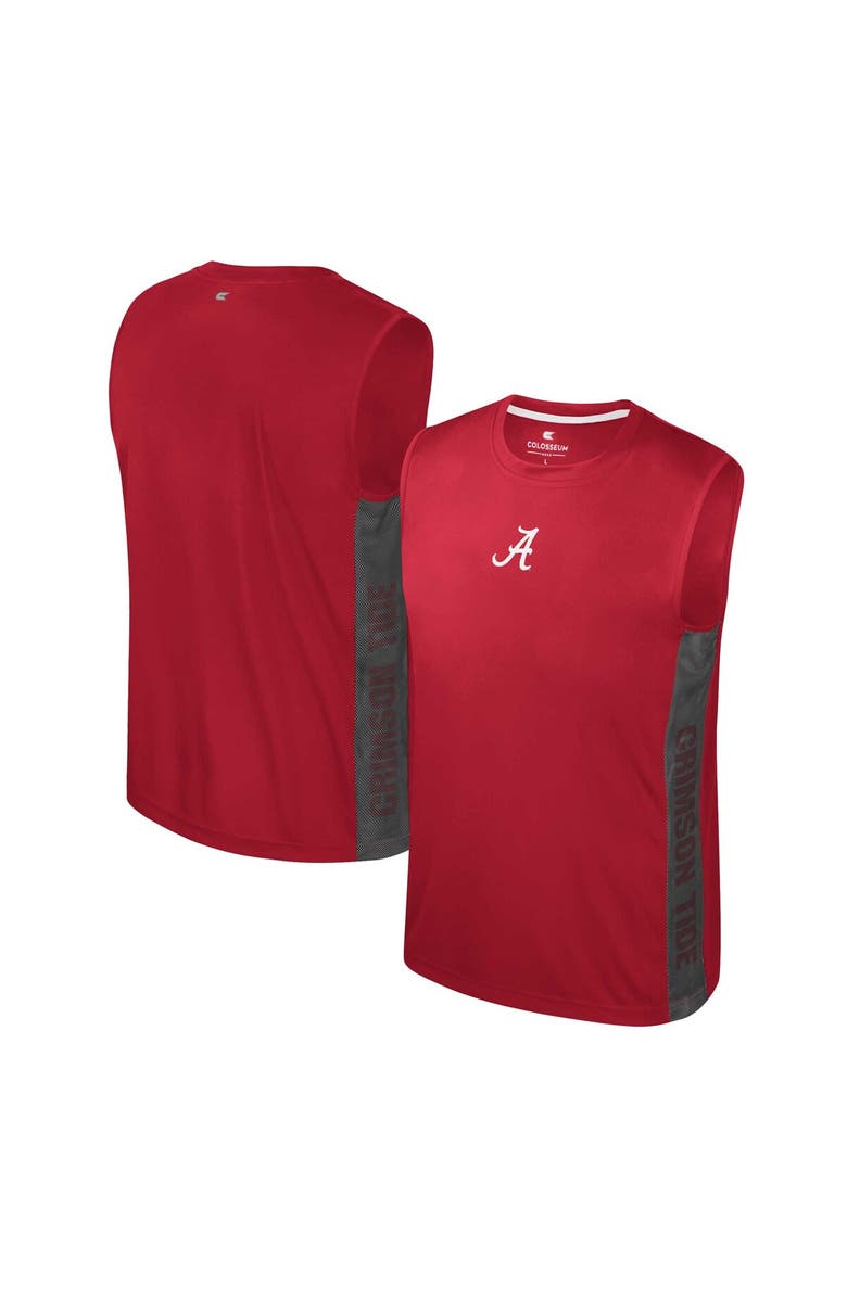 COLOSSEUM Youth Colosseum Crimson Alabama Crimson Tide Smak Talk Sleeveless T-Shirt, Main, color, 