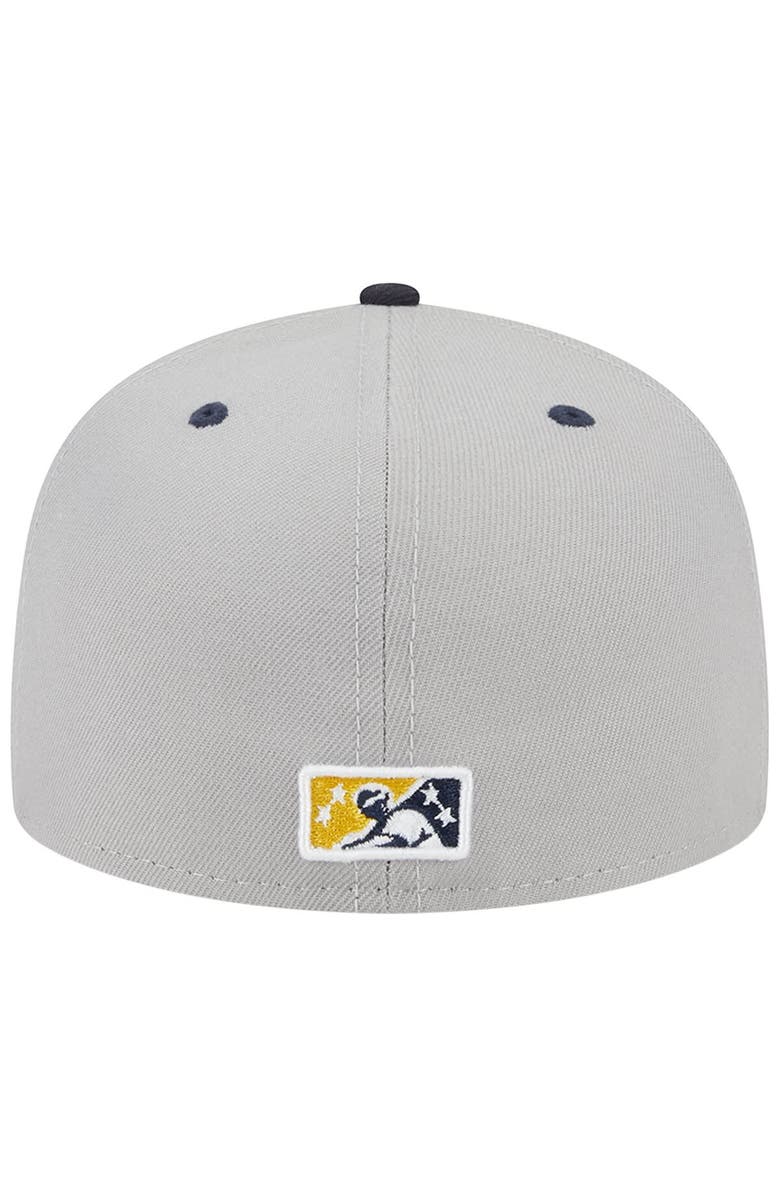 New Era Men's New Era White Omaha Storm Chasers Theme Nights Omaha Cattlemen  59FIFTY Fitted Hat, Alternate, color, 