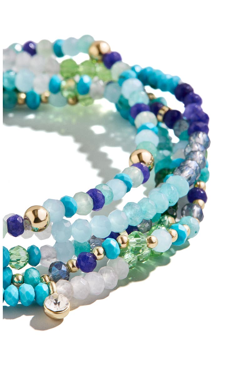 Indya Semiprecious Bracelet Set, Alternate, color, COOL MULTI
