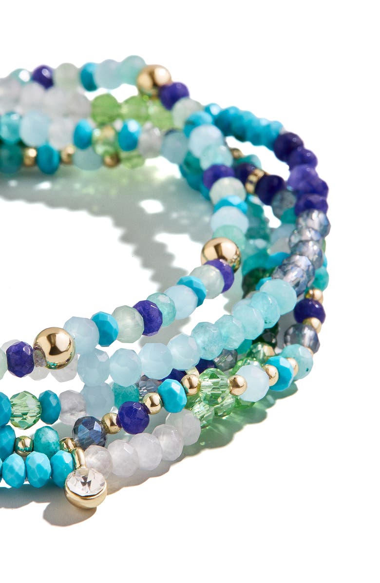 BaubleBar Indya Semiprecious Bracelet Set, Alternate, color,