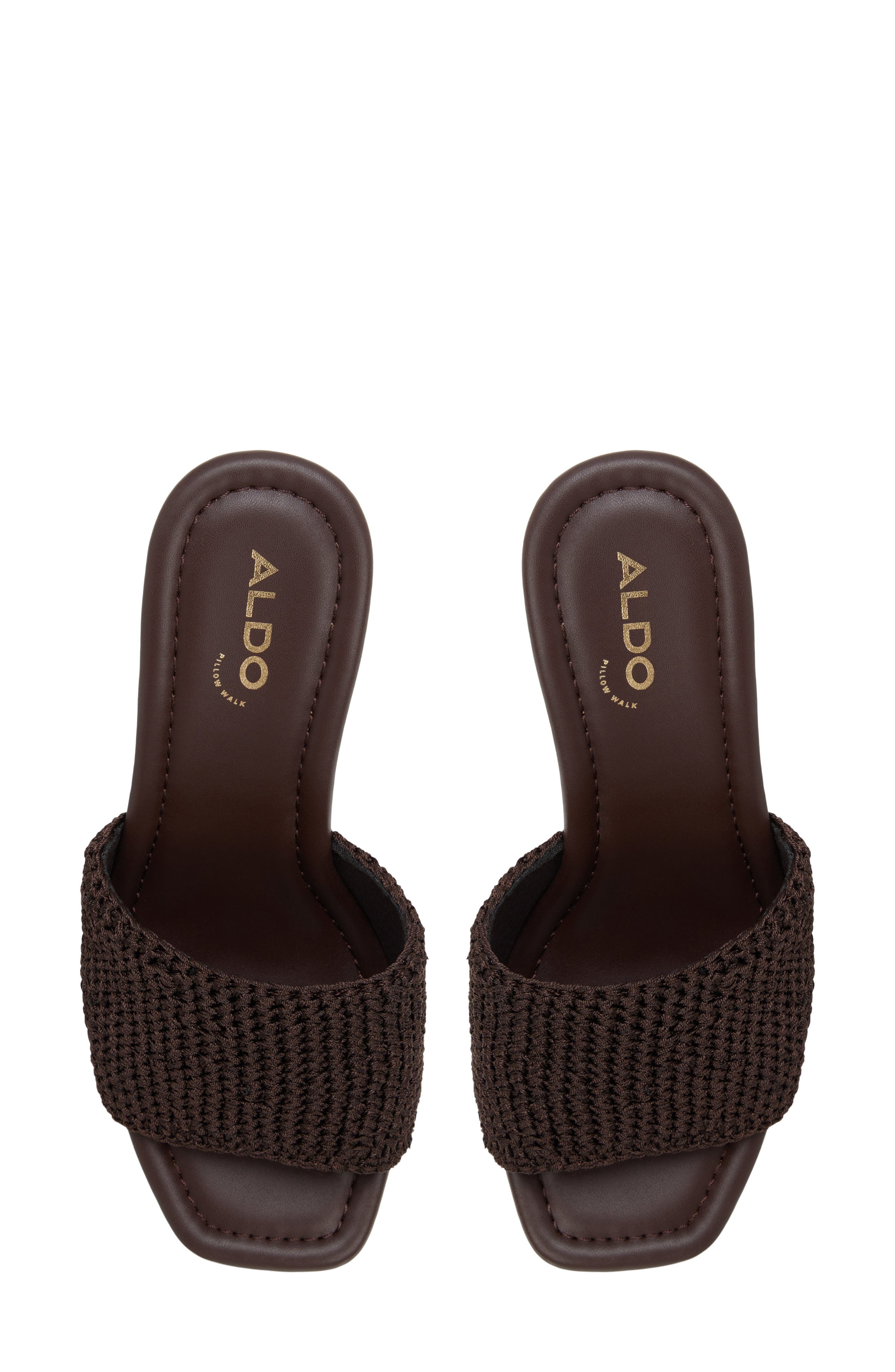 Grounded Platform Wedge Sandal, Alternate, color, DARK BROWN