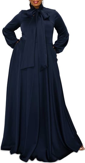 ワンピース Grenda ribbon long dress AM1294 ANDMARY】Grenda ribbon long dress
