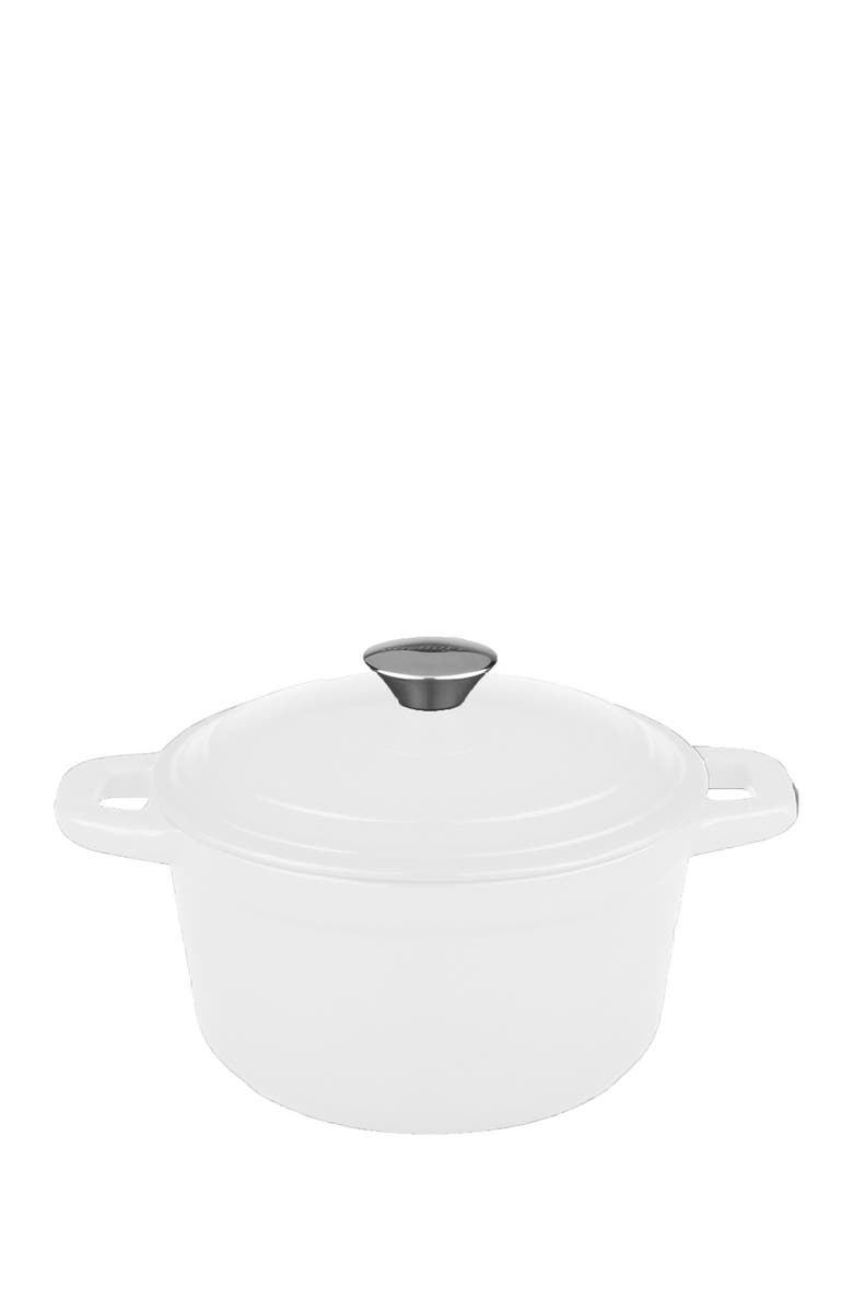 BergHOFF White Neo 3 Qt Cast Iron Covered Dutch Oven, Main, color, White