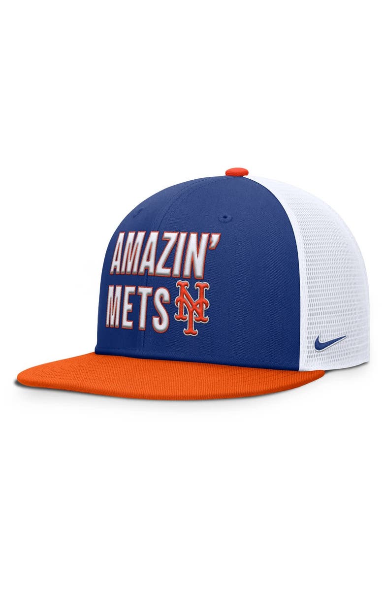 Nike Men's Nike Blue New York Mets Pro Trucker Snapback Hat, Alternate, color, Blue