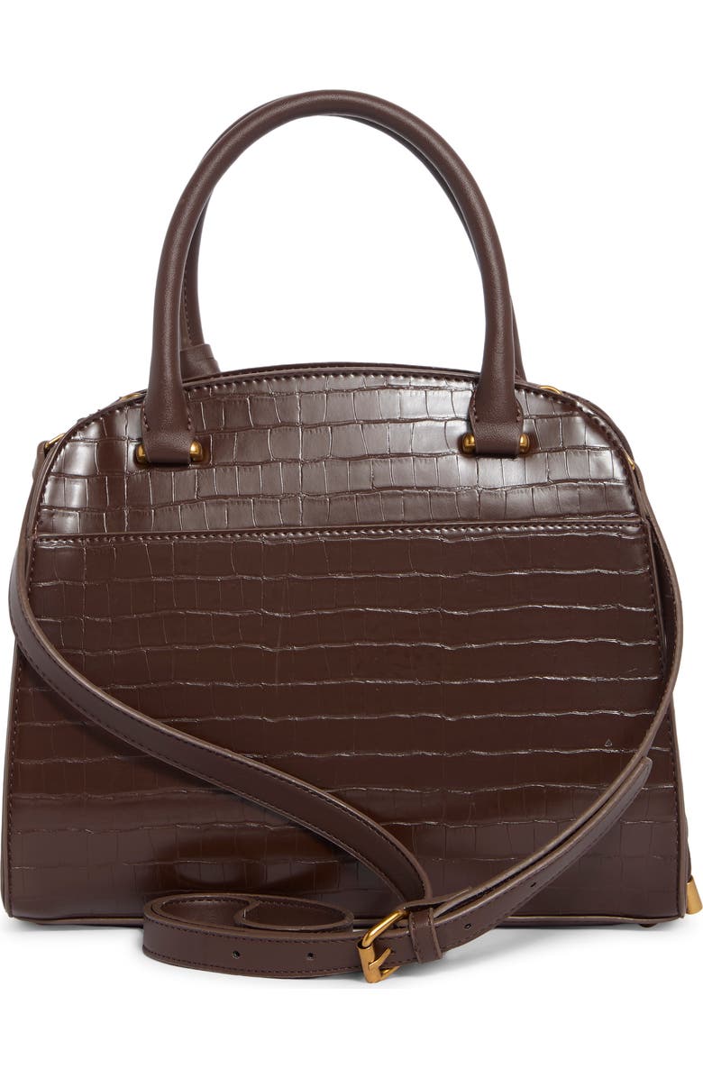 Steve Madden Donegal Satchel, Alternate, color, Chocolate Croco