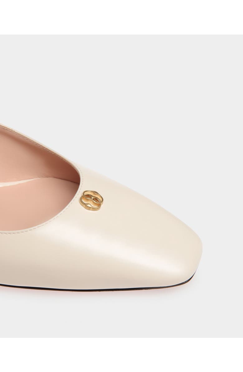 Bally Sylt Slingback Pump In Calf Leather, Alternate, color, White