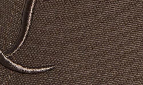 Christian Louboutin Mooncrest Adjustable Canvas Baseball Cap In Brown