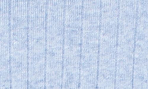 Roxy Sandy Coast Long Sleeve Crop Top In Blue