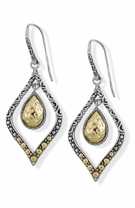 SAMUEL B. Hammered Drop Earrings