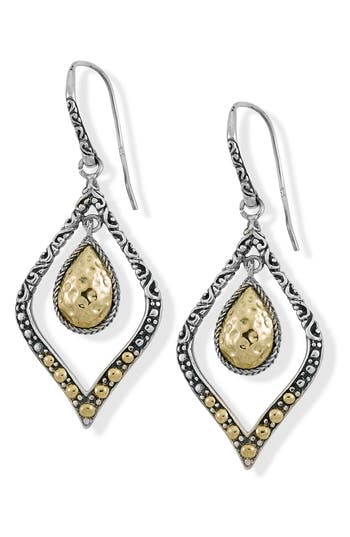 Samuel B. Hammered Drop Earrings In Multi