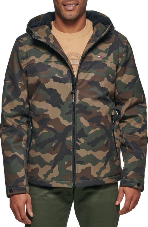 Faux Shearling Lined Softshell Jacket