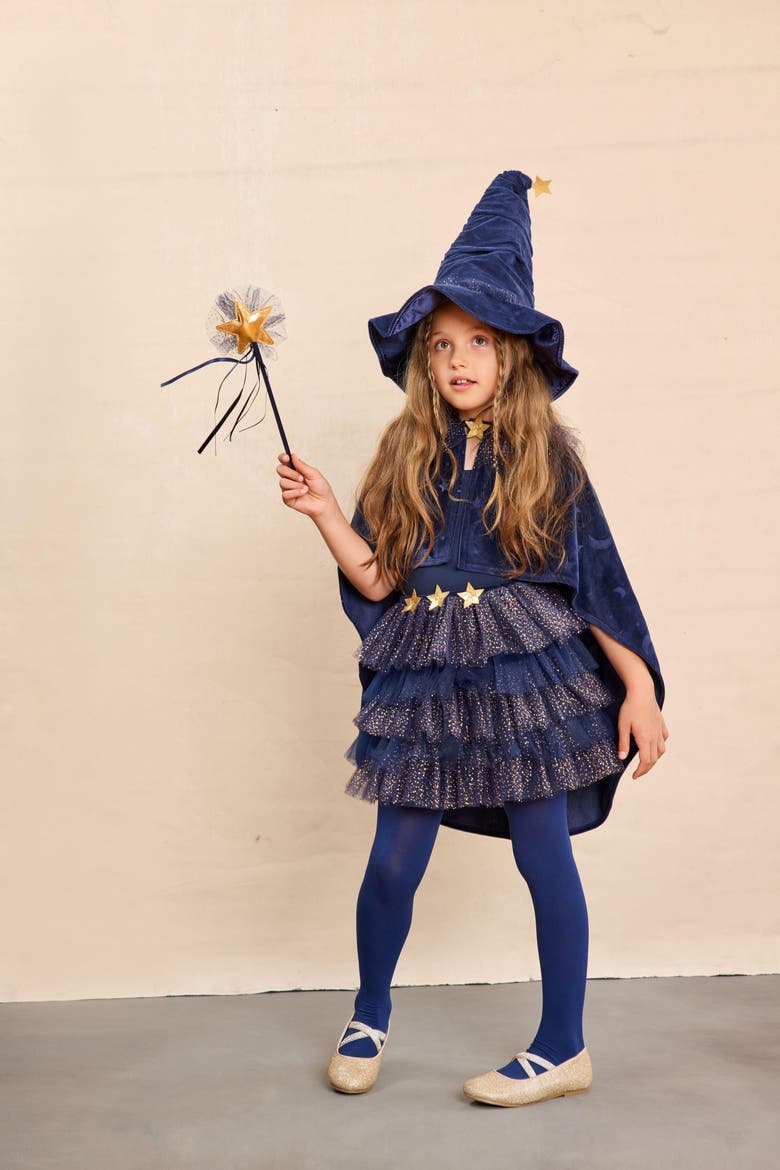 Wizard Star Wand, Alternate, color, Navy