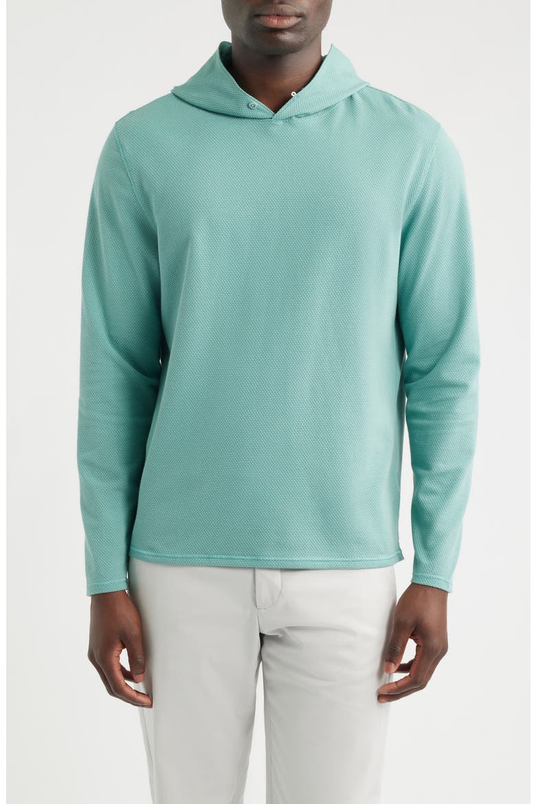 Stretch Cotton Blend Pebble Hoodie, Main, color, SUBLIME