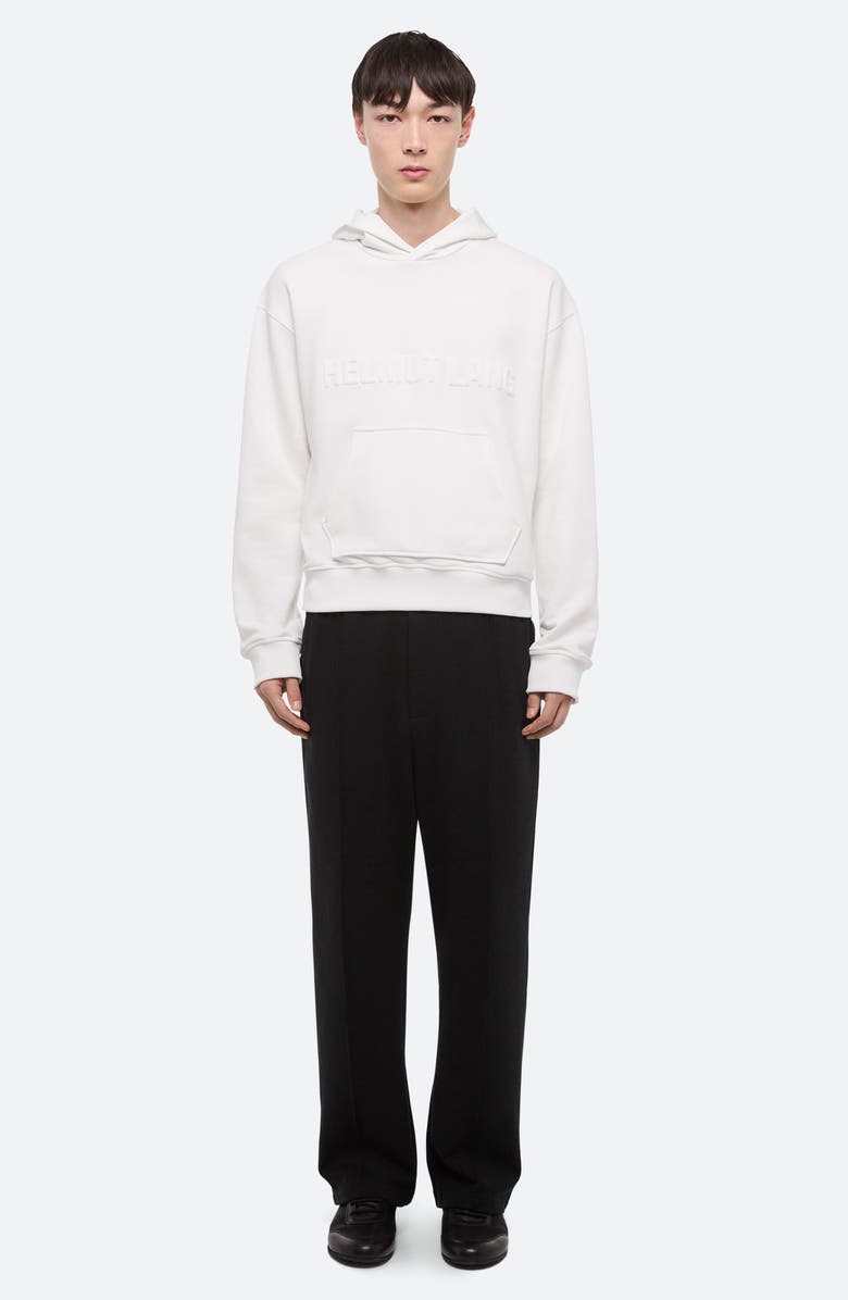 Helmut Lang Embossed Studio Logo Hoodie, Alternate, color, White