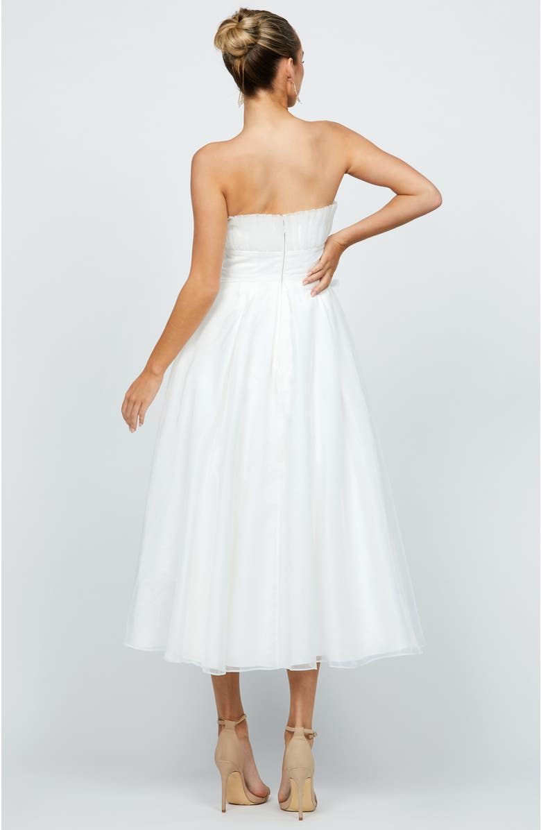 Bariano Alayah Strapless Midi, Alternate, color, White