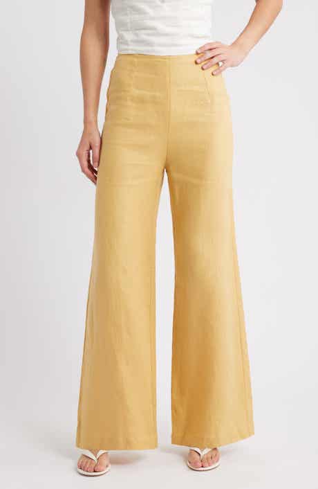 Syna Wide Leg Linen Pants