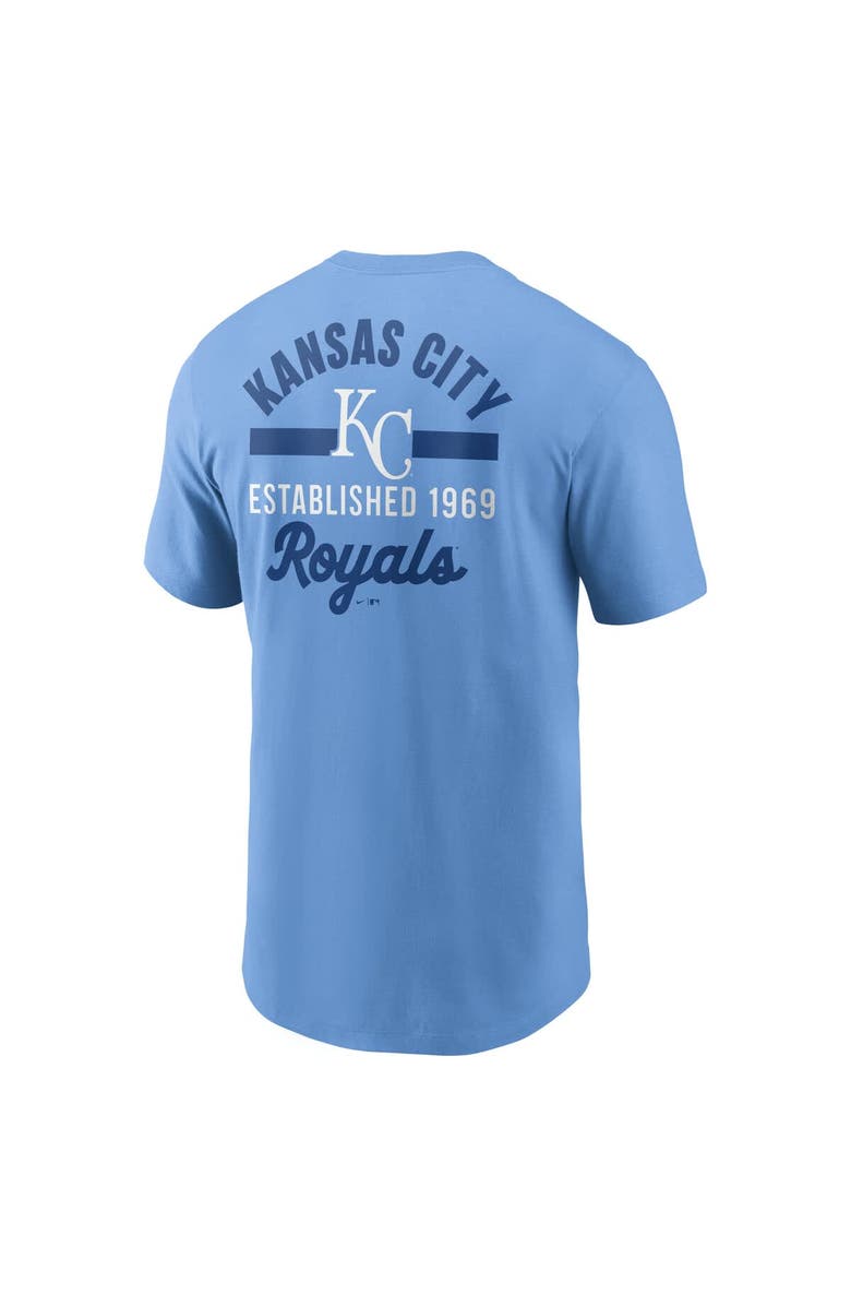 Nike Men's Nike Light Blue Kansas City Royals 2-Hit T-Shirt, Alternate, color, 