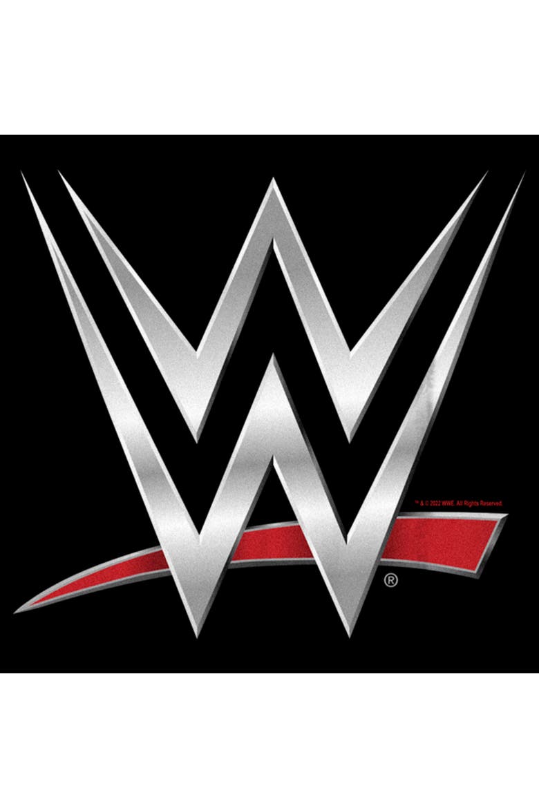 Boy's WWE Chrome Logo  Graphic T-Shirt, Alternate, color, Black