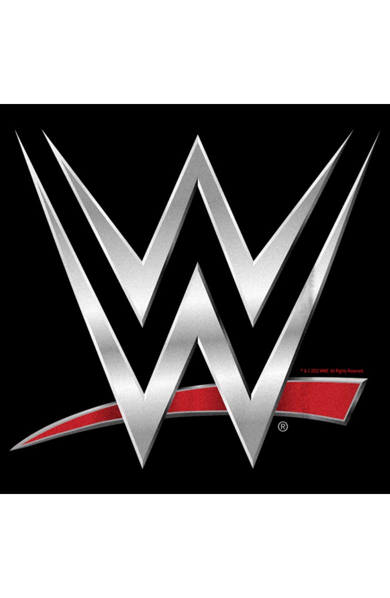 WWE Boy's WWE Chrome Logo  Graphic T-Shirt, Alternate, color, Black