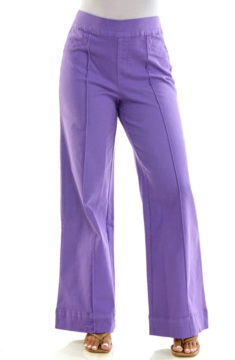 Pull-On Wide Leg Jeans