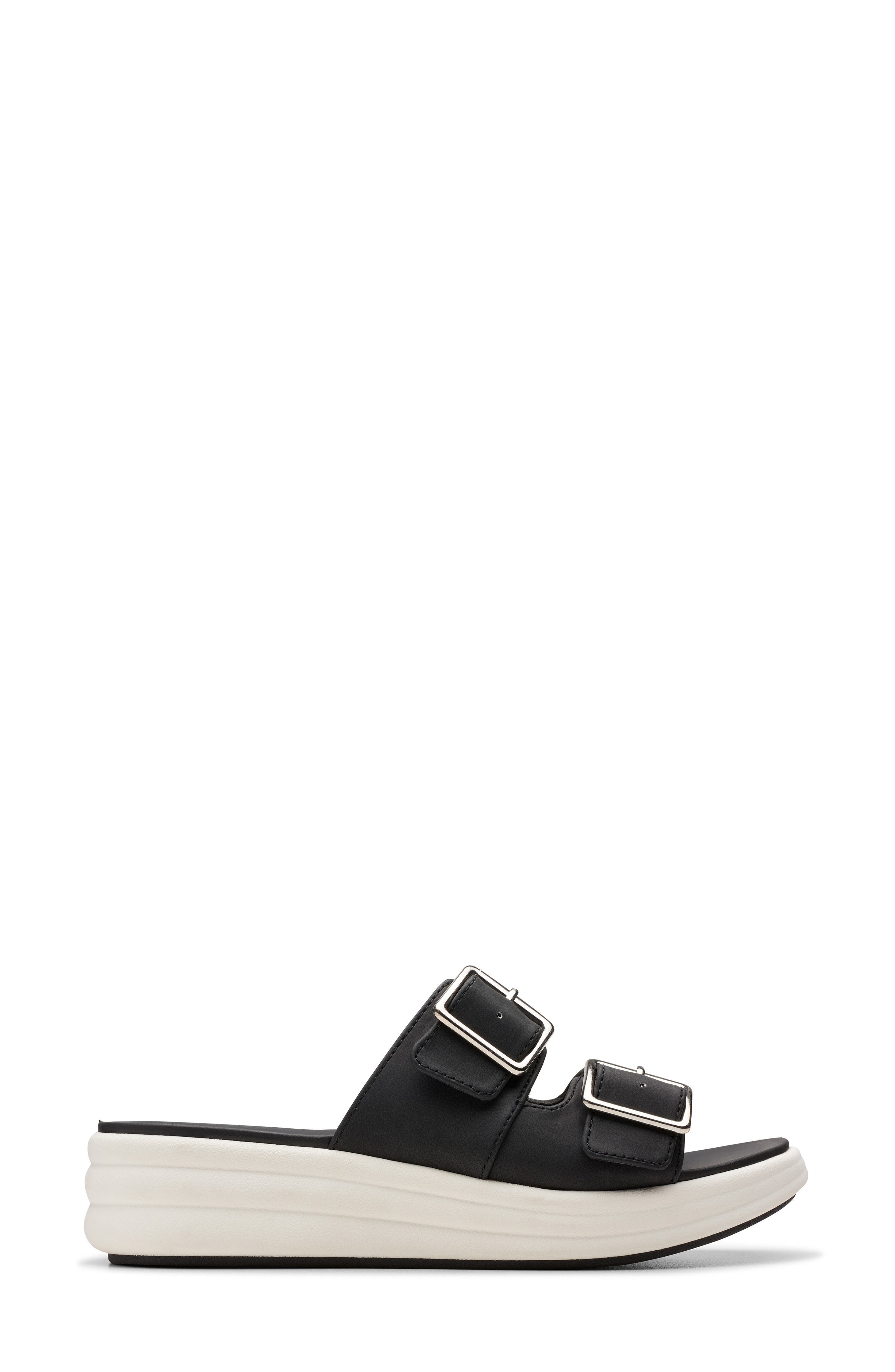 Clarks<sup>®</sup> Drift Buckle Sandal, Alternate, color, Black