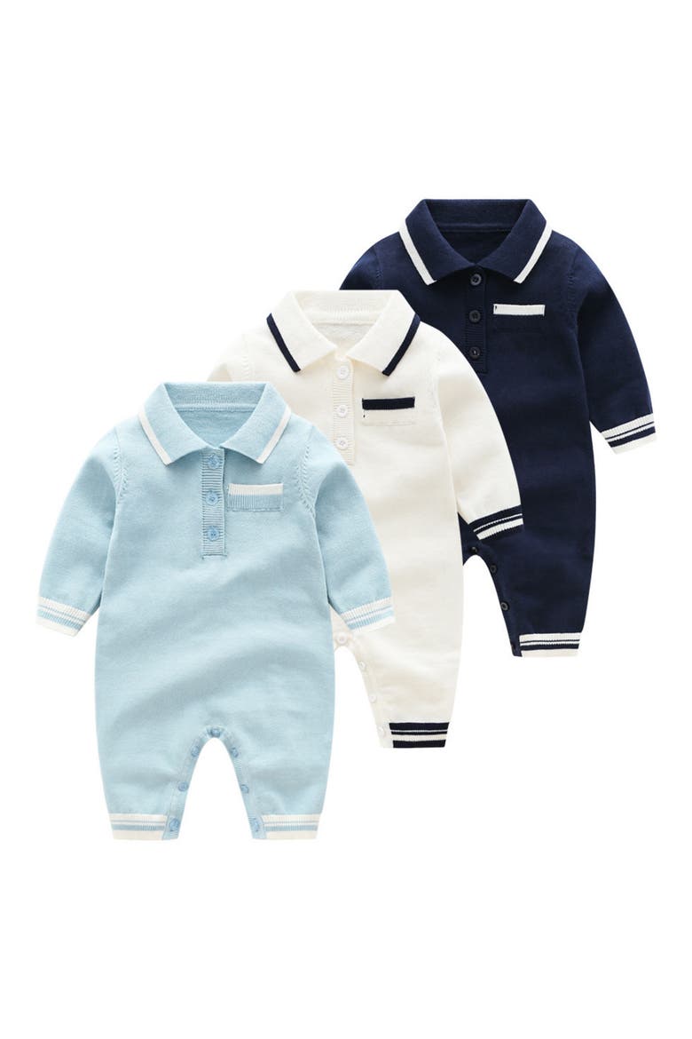 Winston Knit Cotton Romper, Alternate, color, WHITE