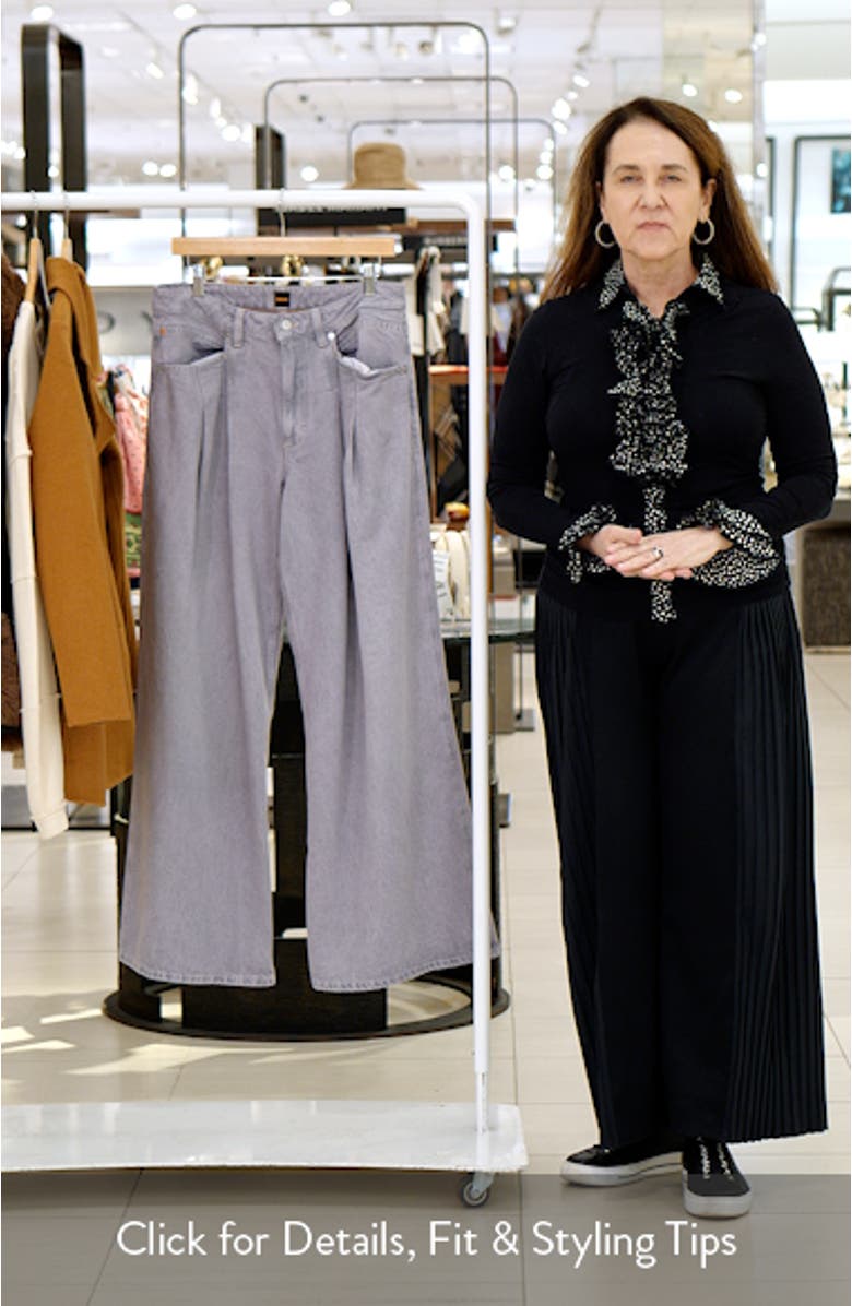 Slouchy Wide Leg Jeans, sales video thumbnail