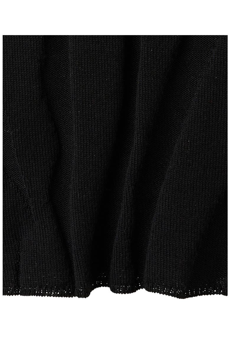 Fitted Mock Neck Sweater, Alternate, color, BLACK