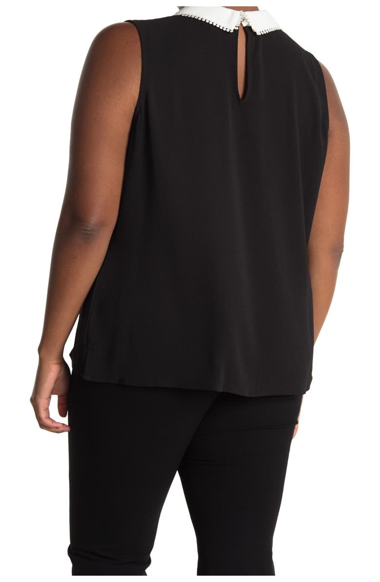 CeCe Peter Pan Collar Sleeveless Blouse, Alternate, color,