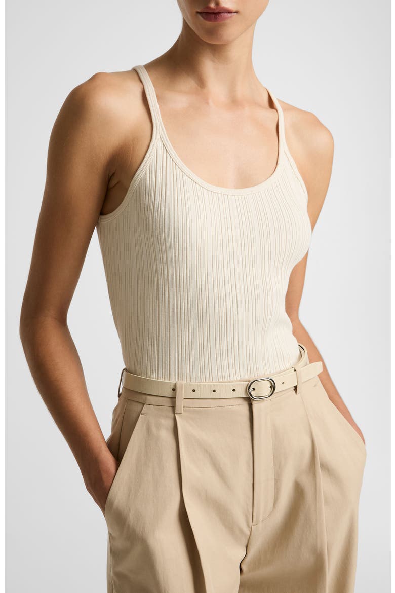 Variegated Rib Tank, Alternate, color, FLAX