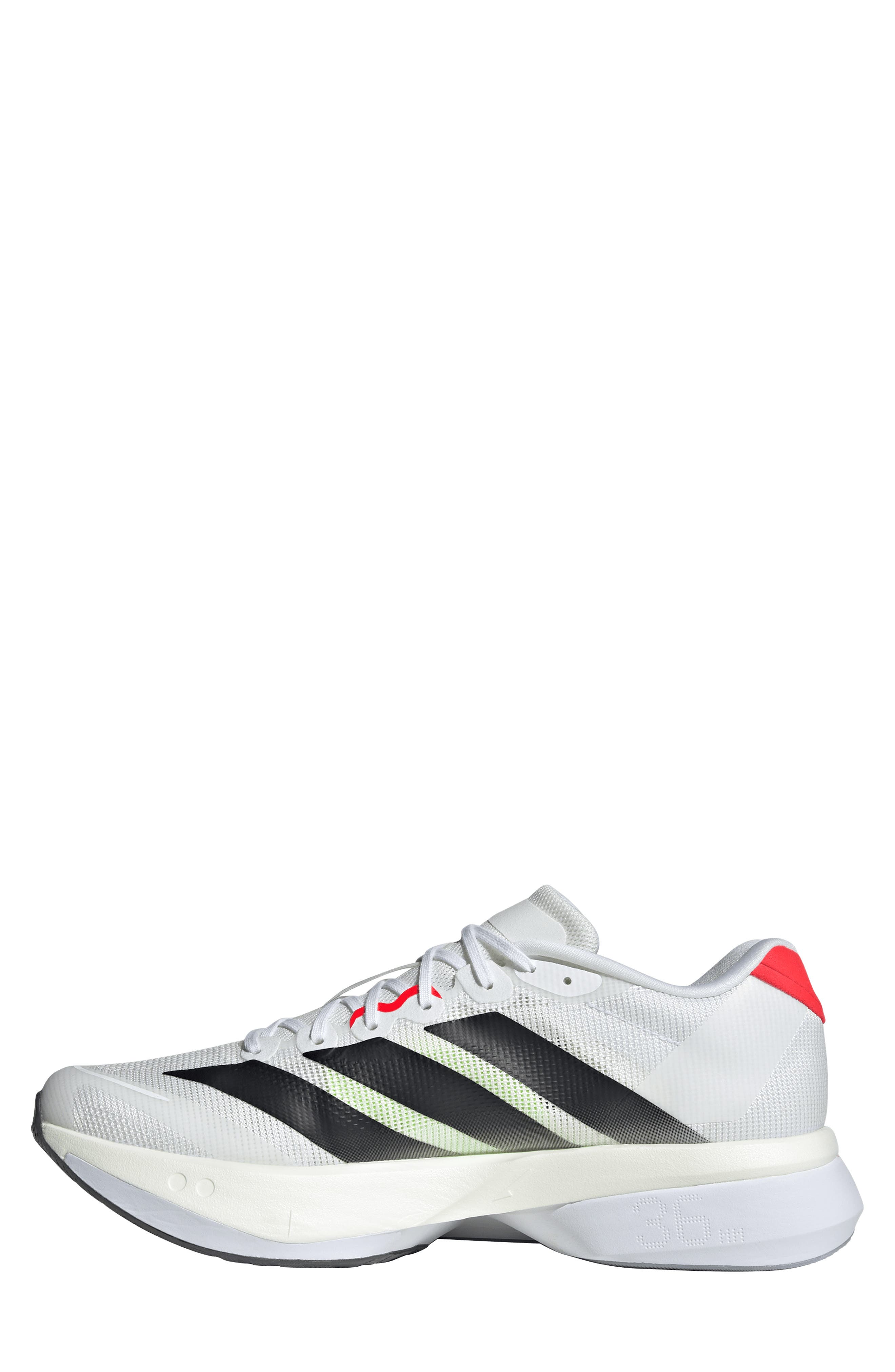 adidas Adizero Boston Running Shoe, Alternate, color, White
