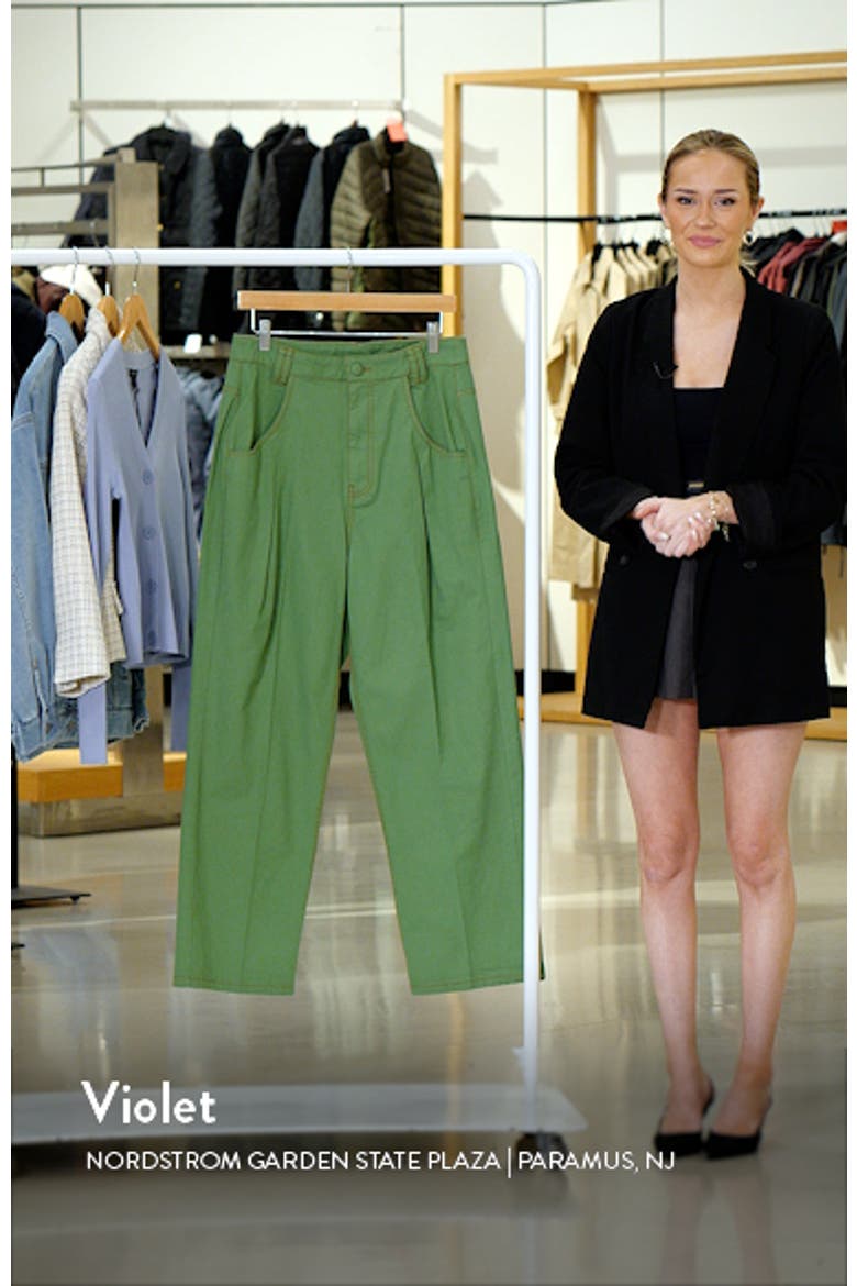 High Waist Pleat Wide Leg Pants video