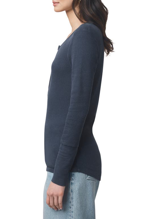 Splendid Classic Thermal Henley In Blue